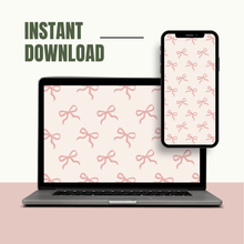 Load image into Gallery viewer, Pink Modern Ribbon Wallpaper