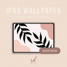 Load image into Gallery viewer, Black Plant iPad Wallpaper