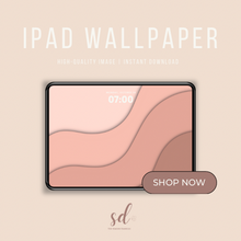 Load image into Gallery viewer, Pink Waves iPad Wallpaper