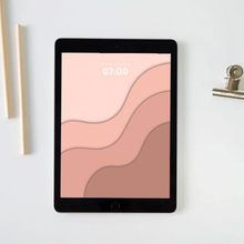 Load image into Gallery viewer, Pink Waves iPad Wallpaper