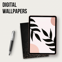 Load image into Gallery viewer, Black Plant iPad Wallpaper