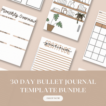 Load image into Gallery viewer, Boho Bliss: 30-Day Digital Bullet Journal (Landscape)