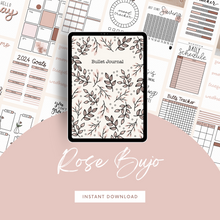 Load image into Gallery viewer, TSD Basics Digital Bullet Journal | Rose