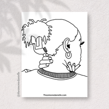 Load image into Gallery viewer, Clawclip Cutie Coloring Page | Daily Fun Printable Coloring Sheets for All Ages | Instant Download