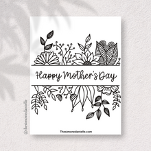 Load image into Gallery viewer, Mother’s Day Coloring Page