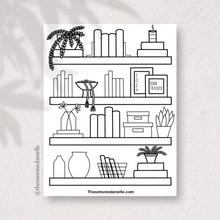 Load image into Gallery viewer, Book Reading Tracker Coloring Page | Daily Fun Printable Coloring Sheets for All Ages | Instant Download