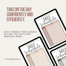 Load image into Gallery viewer, Daily Schedule Planner Template
