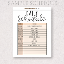 Load image into Gallery viewer, Daily Schedule Planner Template