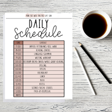 Load image into Gallery viewer, Daily Schedule Planner Template