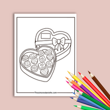 Load image into Gallery viewer, Valentine’s Day Coloring Bundle | Simple Coloring Pages | Instant PDF Download