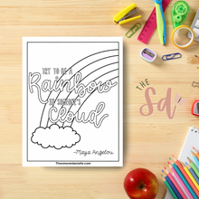 Load image into Gallery viewer, Try To Be A Rainbow Coloring Page | Instant PDF Download