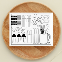 Load image into Gallery viewer, Stationery Coloring Page
