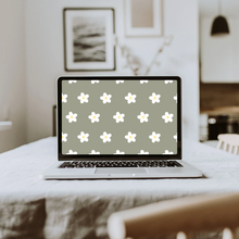Load image into Gallery viewer, White Daisy iPad Wallpaper
