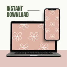 Load image into Gallery viewer, Doodle Flower iPad Wallpaper

