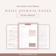 Load image into Gallery viewer, The Daily Journal | Digital Journal Templates for Daily Planning &amp; Reflecting
