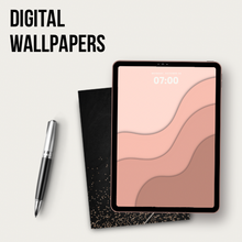 Load image into Gallery viewer, Pink Waves iPad Wallpaper
