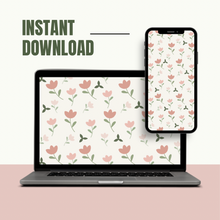 Load image into Gallery viewer, Girly Spring iPad Wallpaper
