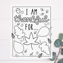 Load image into Gallery viewer, “I’m Thankful For” Coloring Page
