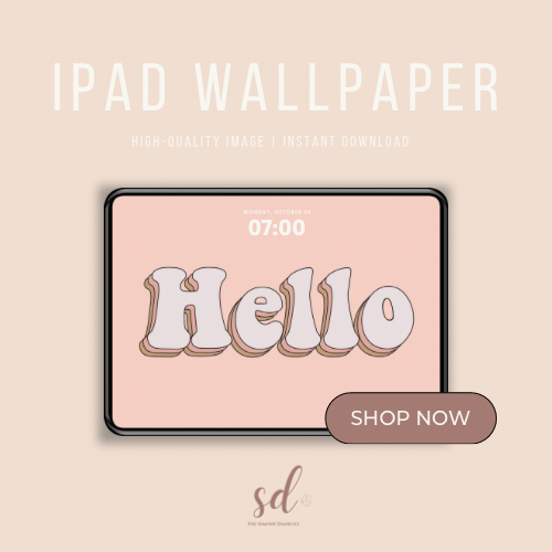“Hello” iPad Wallpaper