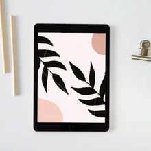 Load image into Gallery viewer, Black Plant iPad Wallpaper
