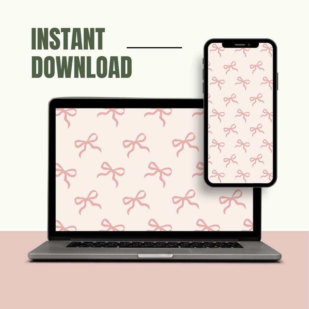 Pink Modern Ribbon Wallpaper