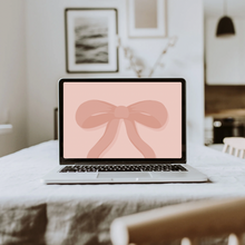 Load image into Gallery viewer, Pink Bow iPad Wallpaper

