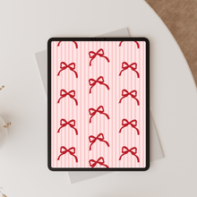 Load image into Gallery viewer, Striped Bows Wallpaper
