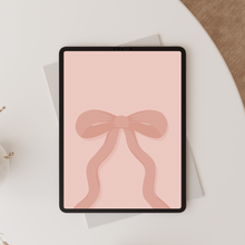 Load image into Gallery viewer, Pink Bow iPad Wallpaper
