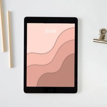 Load image into Gallery viewer, Pink Waves iPad Wallpaper
