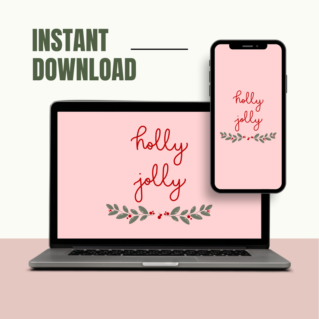 Holly Jolly Wallpaper