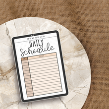 Load image into Gallery viewer, Daily Schedule Planner Template
