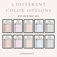 Load image into Gallery viewer, Daily Schedule Planner Template
