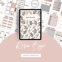 Load image into Gallery viewer, TSD Basics Digital Bullet Journal | Rose
