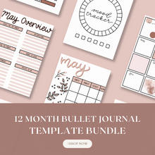 Load image into Gallery viewer, TSD Basics Digital Bullet Journal | Rose
