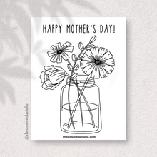 Load image into Gallery viewer, Happy Mother’s Day Coloring Page
