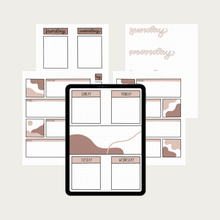 Load image into Gallery viewer, Printable Download | Abstract Theme Digital January 2023 Bullet Journal
