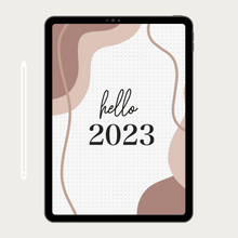 Load image into Gallery viewer, Printable Download | Abstract Theme Digital January 2023 Bullet Journal
