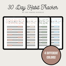 Load image into Gallery viewer, 30 Day Simple Habit Tracker | Digital Template
