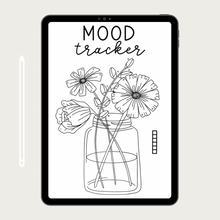 Load image into Gallery viewer, 30 Day Flower Jar Mood Tracker | Digital Template
