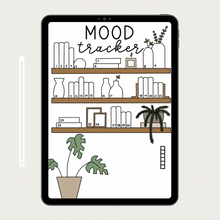 Load image into Gallery viewer, 30 Day Bookshelf Mood Tracker | Digital Template
