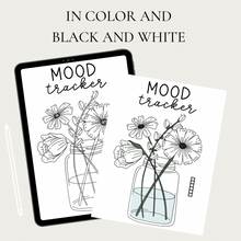 Load image into Gallery viewer, 30 Day Flower Jar Mood Tracker | Digital Template
